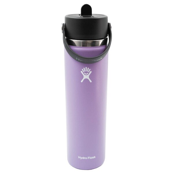 24 Oz Blue And Purple Hydro Flask U-State Wide Mouth Straw Lid