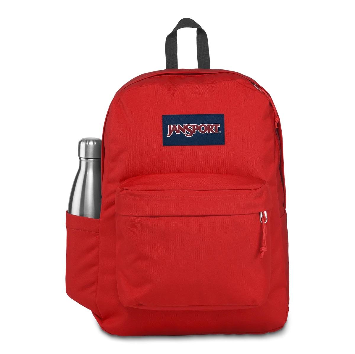 JanSport Superbreak Plus Backpack- Red