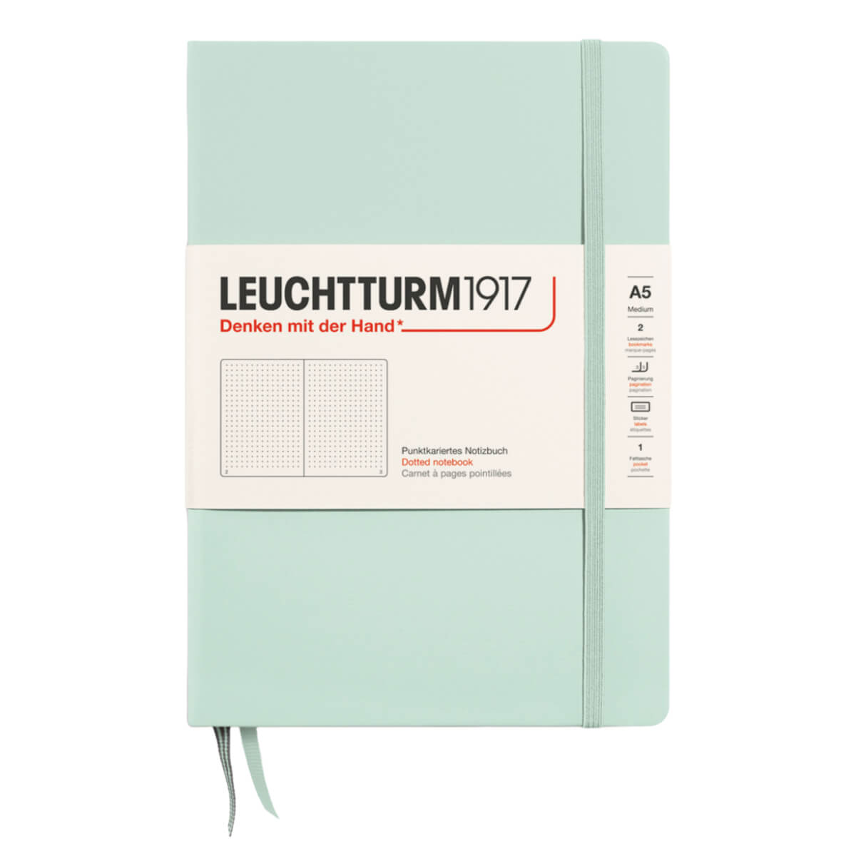 Leuchtturm Hardcover A5 Notebook-NAVY-Dotted